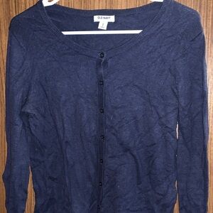 Old Navy Dark Blue Button-Up Cardigan